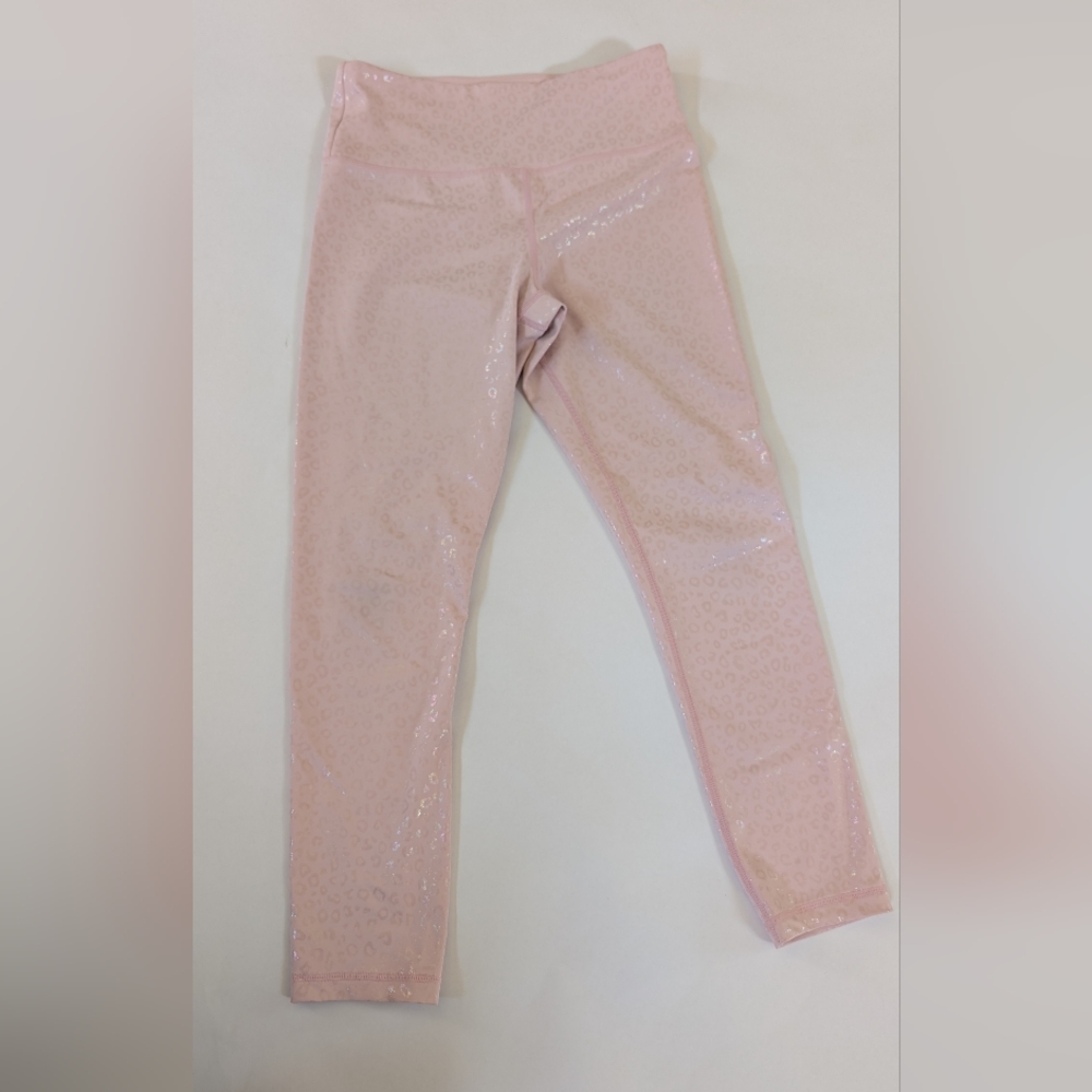 Pink Leopard Zyia Iridescent Leggings - 6-8 🩷🐆